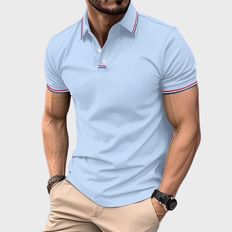 Jake Ross Classic Striped Polo Shirt