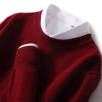 Jake - Men's Ribbed-Trim Cashmere Blend Sweater