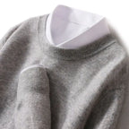 Jake - Men's Ribbed-Trim Cashmere Blend Sweater