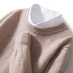 Jake - Men's Ribbed-Trim Cashmere Blend Sweater