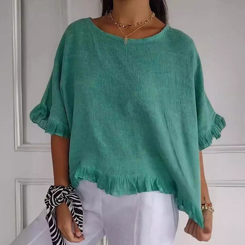 Jasmine - Women’s Ruffle Hem Blouse