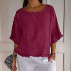 Jasmine - Women’s Ruffle Hem Blouse