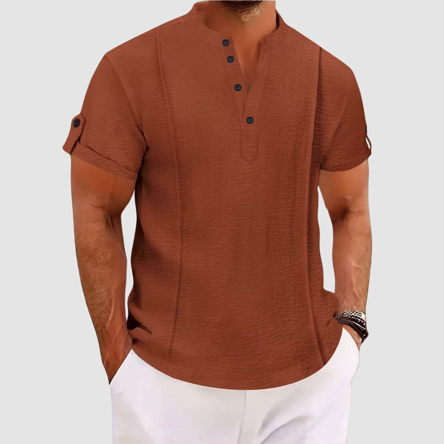 Jason Reid Everyday Henley Button Shirt