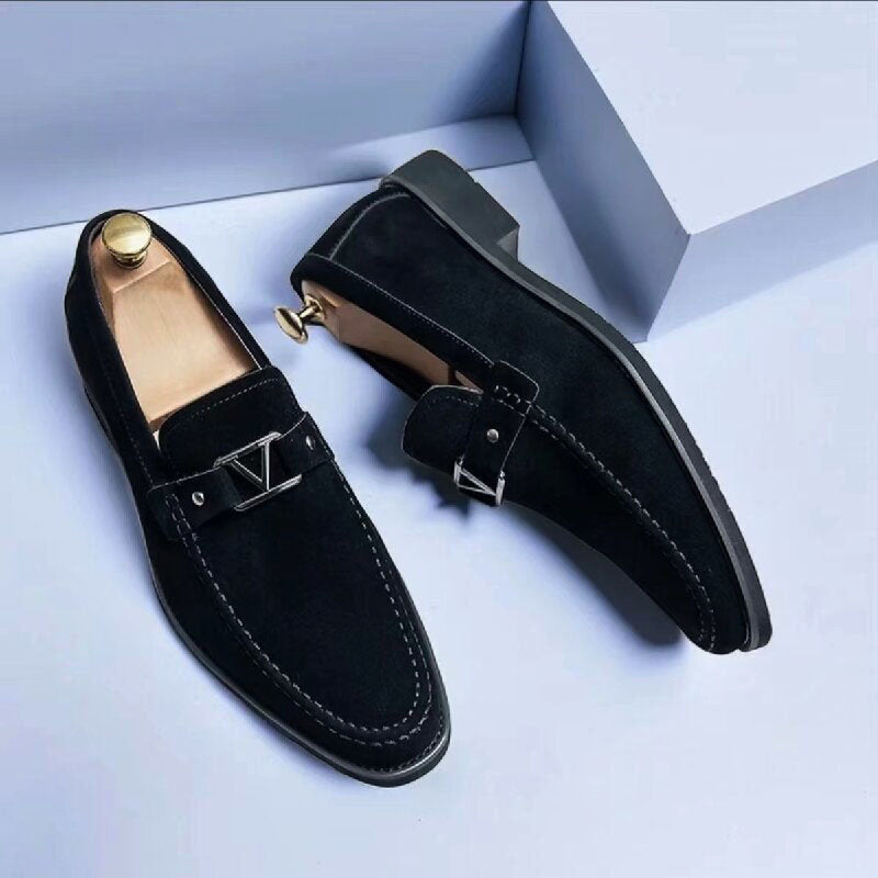 Jason Reid Metal Accent Slip-On Loafers