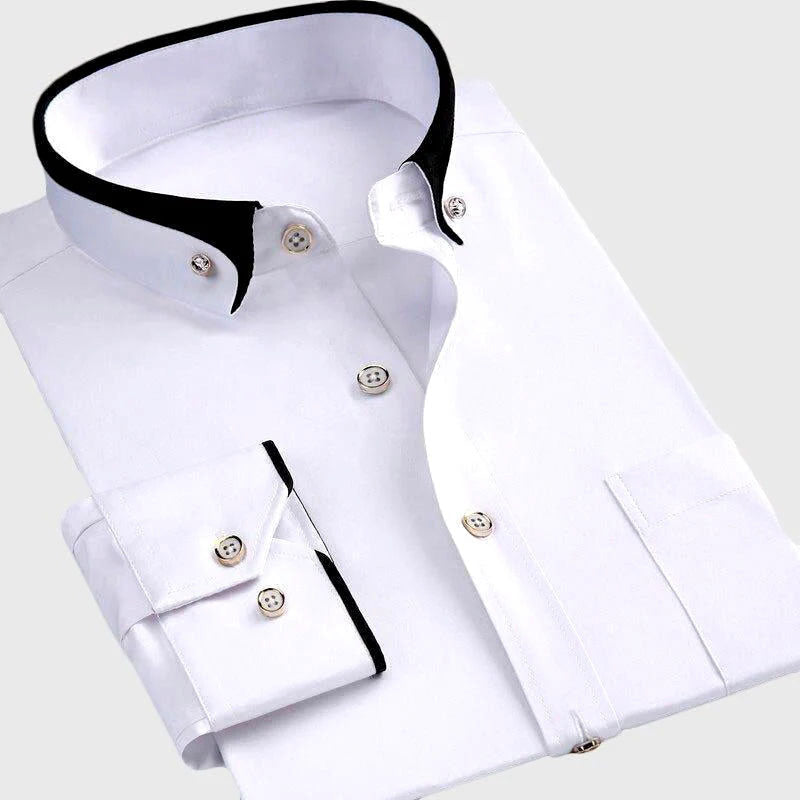 Jason Reid Structured Collar Dress Shirt