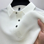 Jason Reid Textured Button Polo Shirt
