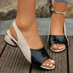 Jayla - Women’s Croc-Texture Slingback Wedge Sandals