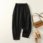 Jessica - Women’s Tapered Pants with Side Buttons