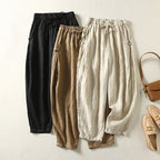Jessica - Women’s Tapered Pants with Side Buttons