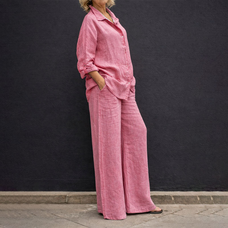 Joanne - Women’s Loose Fit Linen Co-Ord Set