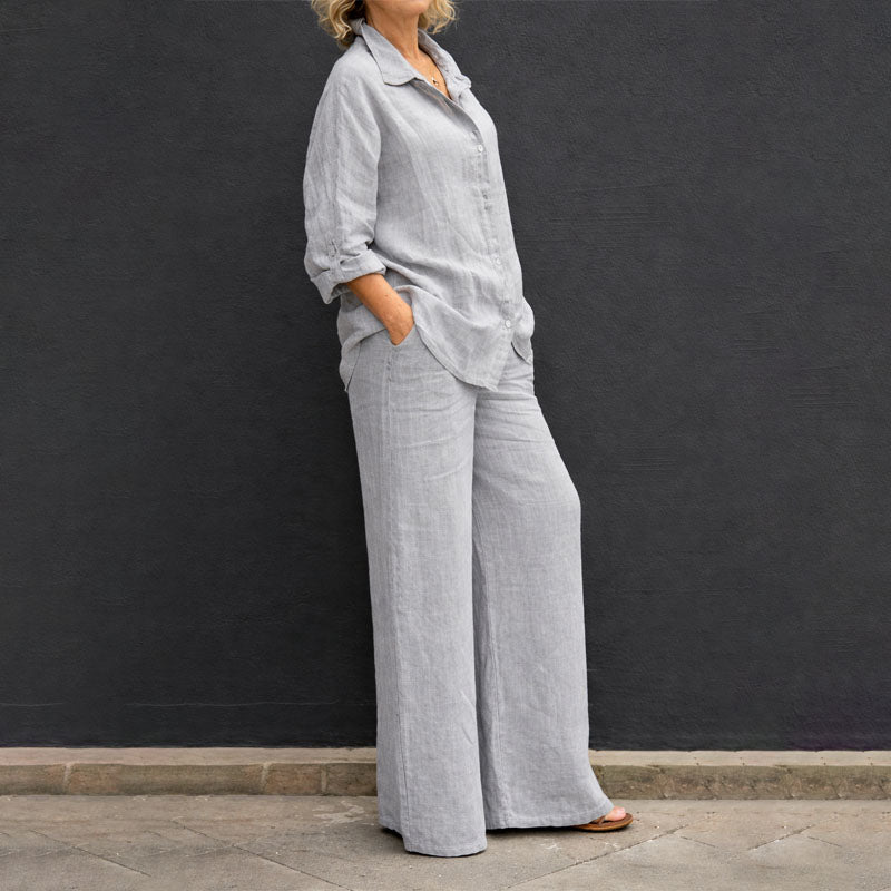 Joanne - Women’s Loose Fit Linen Co-Ord Set
