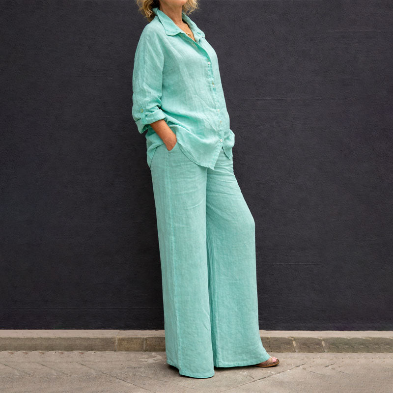 Joanne - Women’s Loose Fit Linen Co-Ord Set
