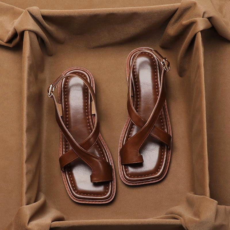 Kelsey - Women's Square Toe Strap Sandals