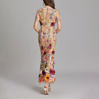 Kirsten - Women’s Sheer Overlay Floral Embroidered Dress