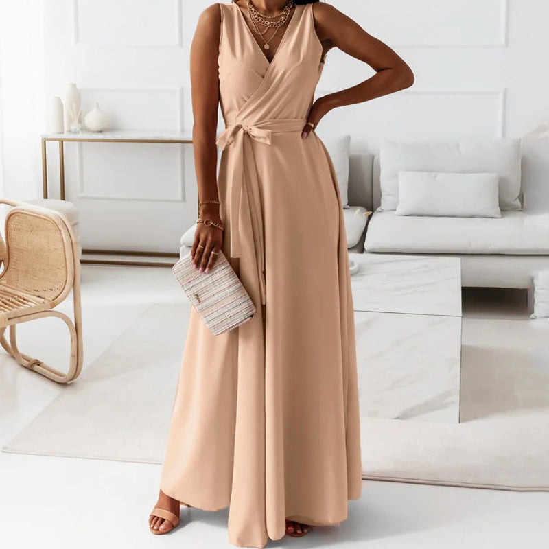 Lauren - Women’s V-Neck Wrap Maxi Dress for Events