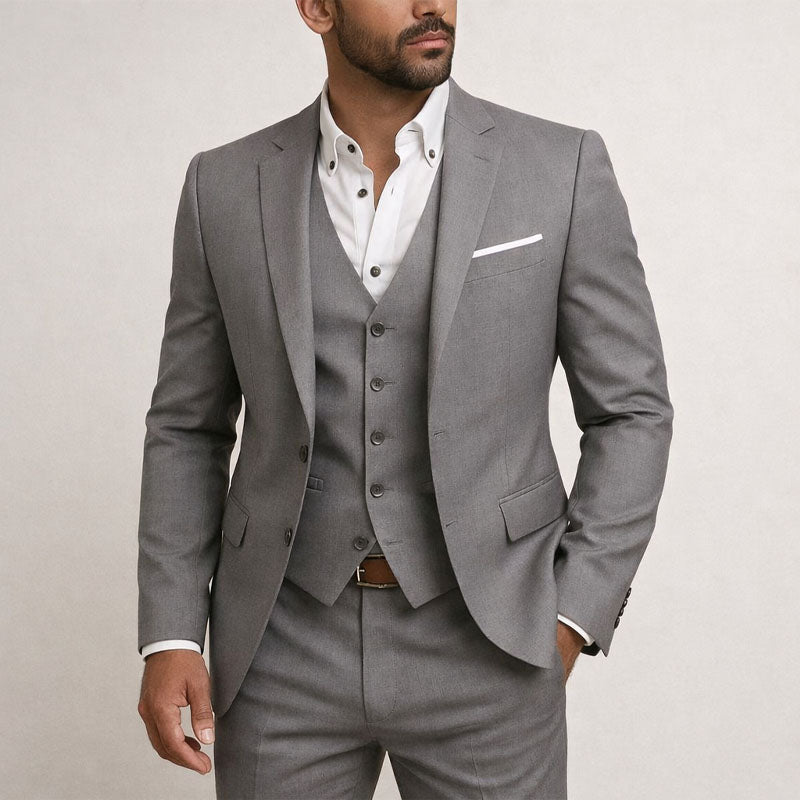 Lawrence - Men's Three-Piece Slim Fit Suit