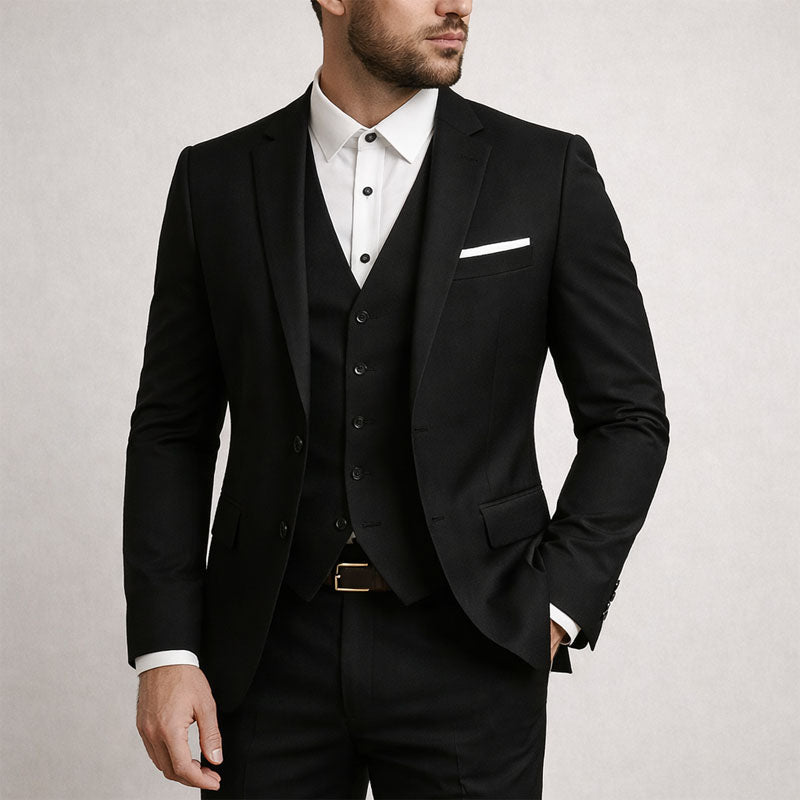Lawrence - Men's Three-Piece Slim Fit Suit