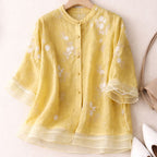 Lennox - Women’s Floral Embroidered Blouse