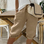 Lindsey - Women's Casual Shorts with Elastic Waistband