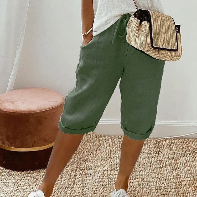 Lindsey - Women's Casual Shorts with Elastic Waistband