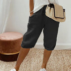Lindsey - Women's Casual Shorts with Elastic Waistband