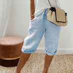 Lindsey - Women's Casual Shorts with Elastic Waistband