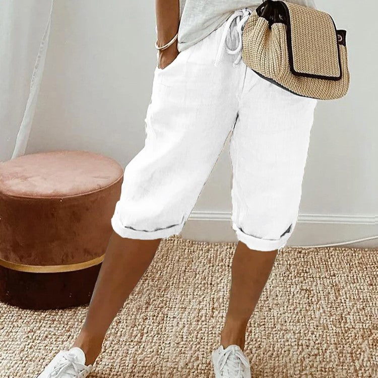 Lindsey - Women's Casual Shorts with Elastic Waistband