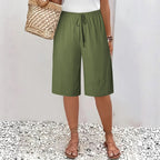Madison - Women's Elastic Waist Knee Length Shorts