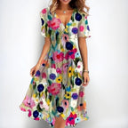 Madison - Women’s Printed Floral Midi Dress