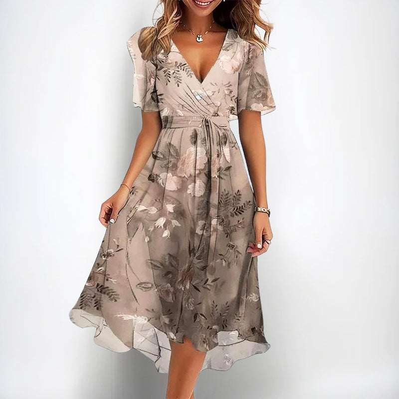 Madison - Women’s Printed Floral Midi Dress