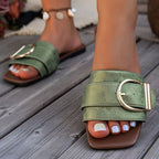 Margaret - Women's Casual Buckle Slide Sandals