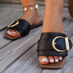 Margaret - Women's Casual Buckle Slide Sandals