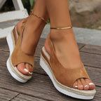 Margot - Women's Slingback Platform Sandals
