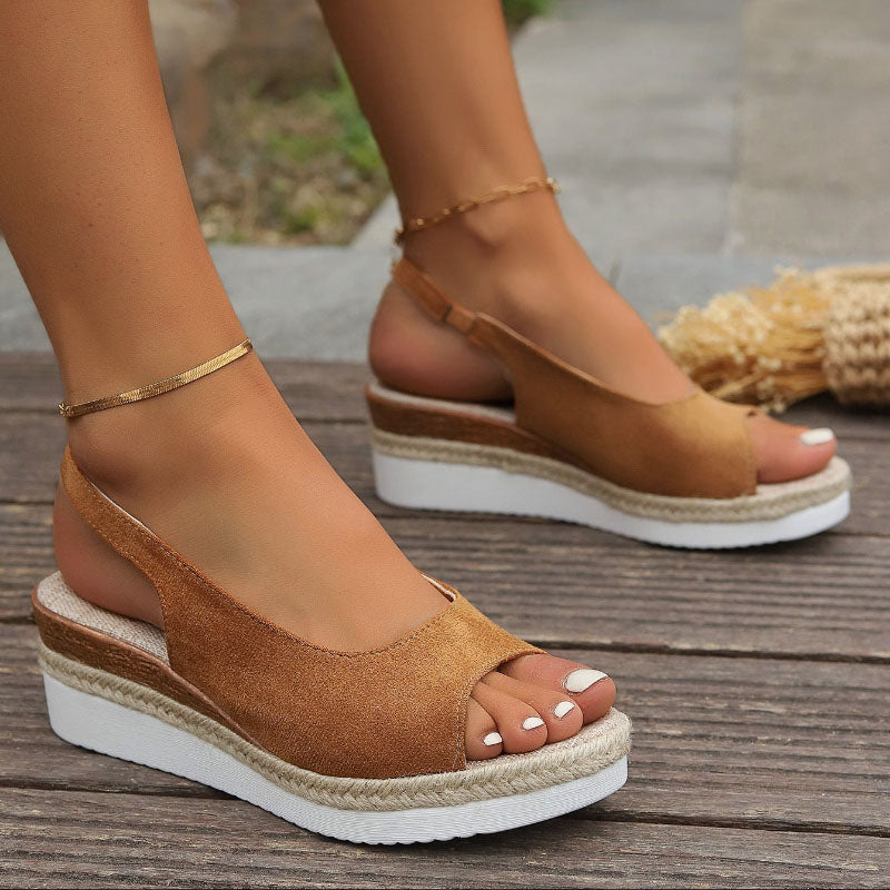 Margot - Women's Slingback Platform Sandals