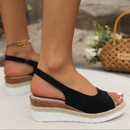 Margot - Women's Slingback Platform Sandals