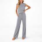 Marlow - Women’s Sleeveless Top and Wide Leg Pants Set