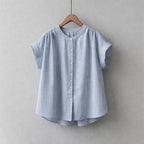 Megan - Women's Striped Button Down Blouse