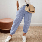 Megan - Women's Relaxed Fit Striped Casual Pants