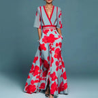 Melissa - Women’s Maxi Dress with Floral Print