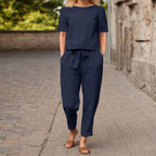 Meredith - Women’s Top and Tapered Pants Set