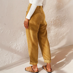 Mia - Women’s Button Front Corduroy Casual Pants