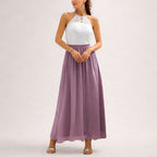 Paige - Women's Elegant Halter Maxi Dress