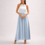 Paige - Women's Elegant Halter Maxi Dress
