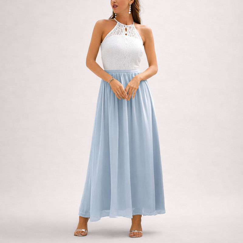 Paige - Women's Elegant Halter Maxi Dress