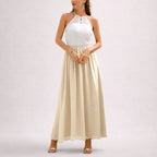 Paige - Women's Elegant Halter Maxi Dress