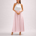 Paige - Women's Elegant Halter Maxi Dress
