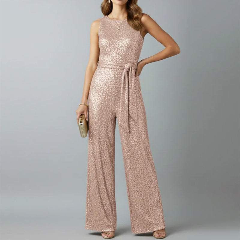Patricia - Women’s Sequin Sleeveless Jumpsuit
