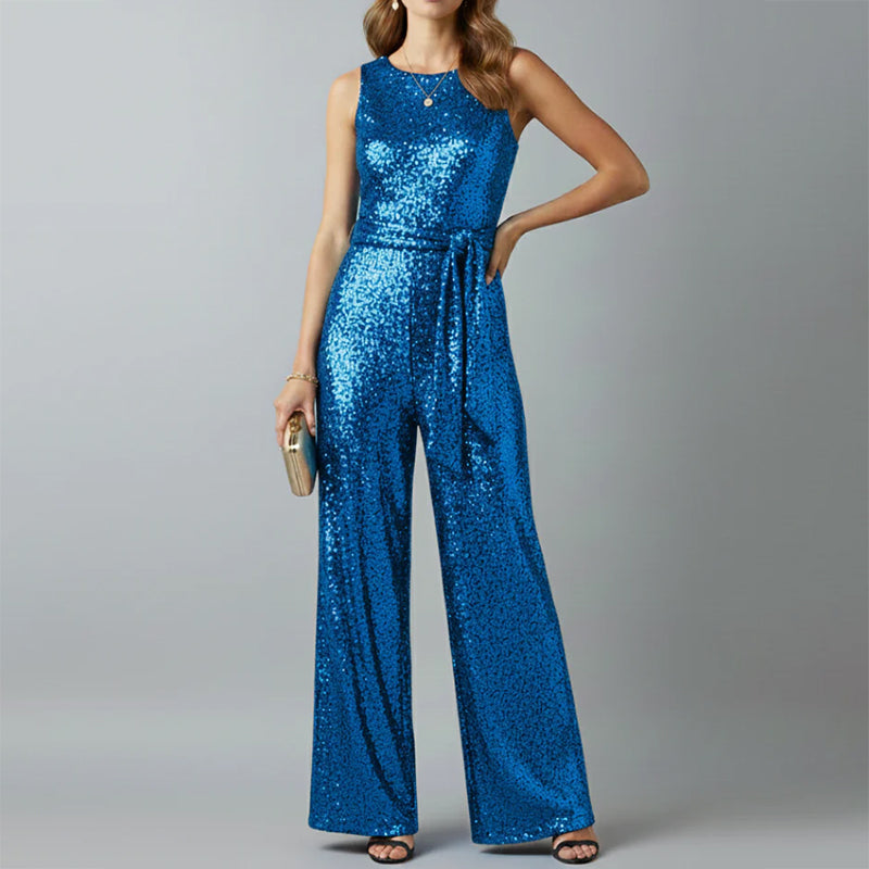 Patricia - Women’s Sequin Sleeveless Jumpsuit