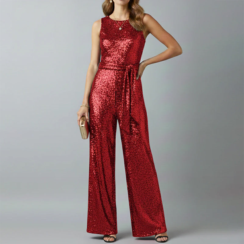 Patricia - Women’s Sequin Sleeveless Jumpsuit