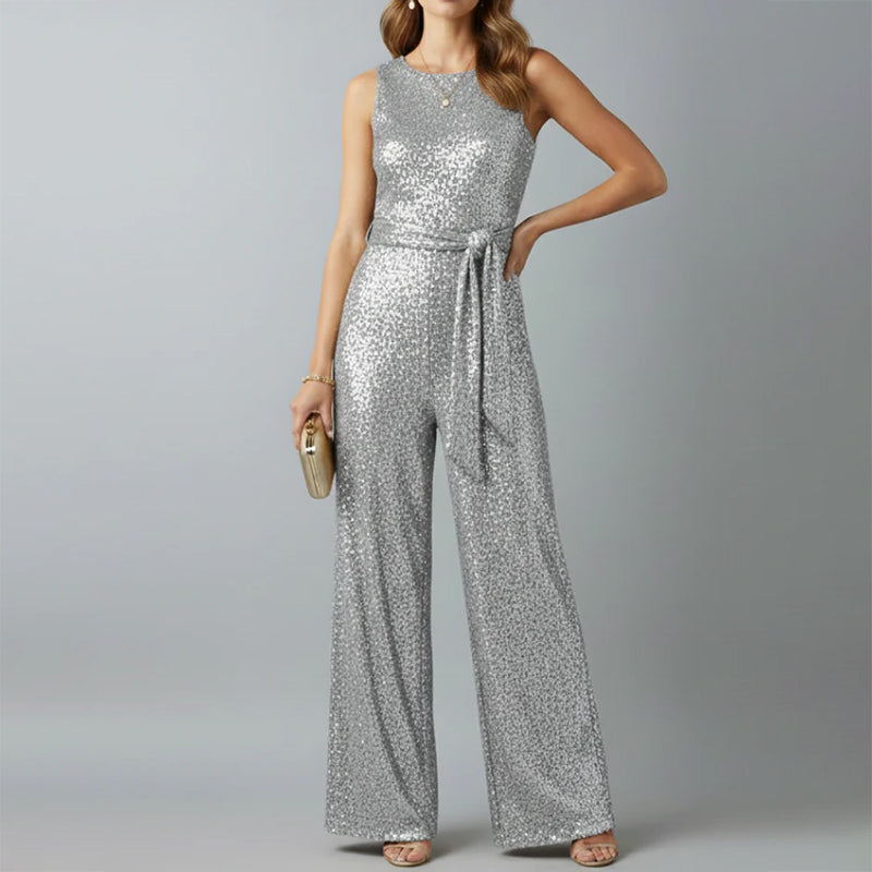 Patricia - Women’s Sequin Sleeveless Jumpsuit